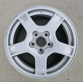 9592413 Gm 1997 1998 1999 Chevrolet C5 Corvette Silver 5-spoke Front Wheel 17 Inch X8.5 Oem