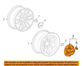 20941990 Gm Oem Gmc 14-16 Sierra 1500 Wheel-center Cap Hub Cover