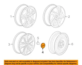 23186591 Gm Oem 18-24 Terrain Wheels Wheels-center Cap