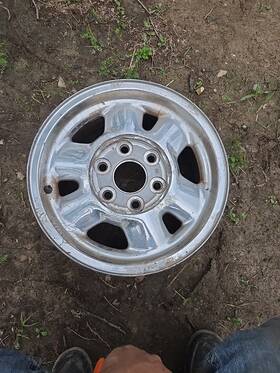 Gmc 560-05095 99 00 01 02 03 00-03 Yukon 99-03 Sierra 1500 Wheel Rim Stock 16x7 6 Lug 5-1/2 Inch Spoke R69