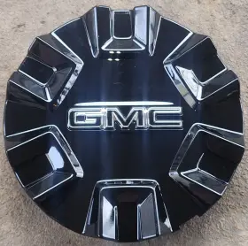 85122983 Gmc 1 Oem 2024-2025 Sierra Ev Denali Black Center Cap Hubcap #01 P/n