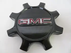 85122984 Gmc Sierra Ev 2025-2026 Black / Red Emblem Center Caps - 1