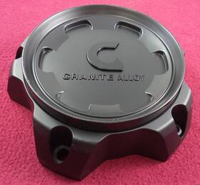 Granite Alloy A89-8956sbg-2 Wheels Satin Black Custom Wheel Center Cap # 1
