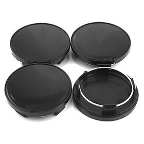 Gtownworks 09.24.467 4pcs Bbs Wheel Center Caps 70.6mm Black Snap-in Diameter 2.39in