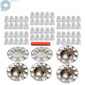 Hp63909 Happy19star Abs Plastic Lug Nut Covers Chrome Semi Truck Hub Cover Wheel Axle Center Hp63909 Happy19star Abs Plastic Lug Nut Covers Chrome Semi Truck Hub Cover Wheel Axle Center