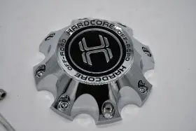 102-chr-8lug Hardcore Offroad Cap-hc101/102-chr-8lug Chrome Wheel Center Cap Hub 6.5 Inch