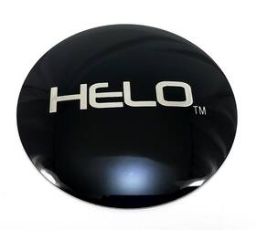 Helo Wheels 878l90gb 3 1/2 Inch 90mm Od Gloss Black Wheel Center Hub Cap Logo/sticker