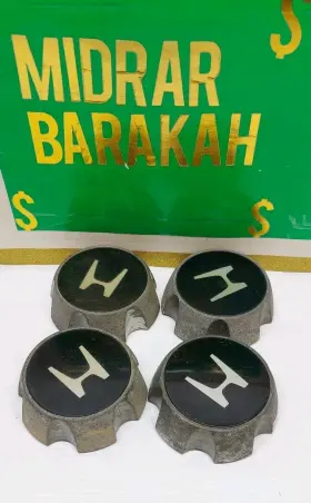 44732-4304 Honda 1998-99 Black/gunmetal Wheel Center Caps Set Of 4 Oem Used 5 Inch #44732-4304