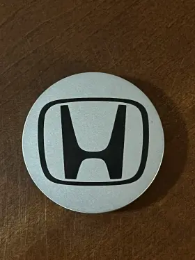 44732-s9a-a006-2 Honda Wheel Rim Center Caps Silver Black Logo