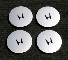 44732-sh3-j12 Honda Set Of 4 Genuine Crx Si Center Caps For 14 Inch 7-slot Alloy 1988 1989 Oem 44732-sh3-j12 Honda Set Of 4 Genuine Crx Si Center Caps For 14 Inch 7-slot Alloy 1988 1989 Oem