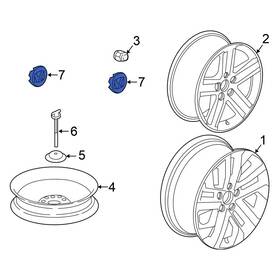 Honda Oe 08w18t6z1m003 For Ridgeline 2021-2023 Wheel Cap