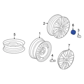 44732t5ra21 Honda Oe For Fit 2018-2020 Wheel Cap