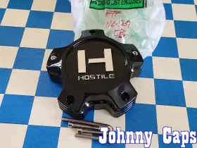 Hc-5009gb Hostile Wheels # . New Gloss Black Wheel Center Cap 71 Qty. 1