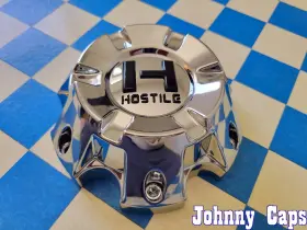 Hc-6002c Hostile Wheels # . New Chrome 6-lug Wheel Center Cap 44 Qty. 1
