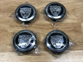 9w9m-1a096-ac Jaguar New Genuine Wheel Center Cap Badges Black Xf Xe X S F-type Xj Xk E-pace
