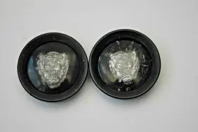 Dbc6416 Jaguar 1988-1990 Vanden Plas Xj6 Xj12 Wheel Center Caps 2 Black&silver