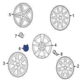 C2c22710 Jaguar Oe For S-type 2003-2005 Wheel Cap