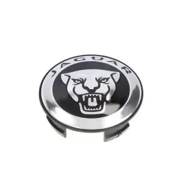 T2h58379 Jaguar Xj Xk Xf Growler Black Wheel Center Cap Genuine Set 4
