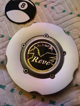 Jdm Lups Cap439 1 Reve 5-7/8 Inch Custom 5 Spokes Metallic Silver Wheel Center Cap