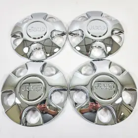 5cl69s4aab Jeep Rare 2002-2004 Wrangler 9012b 16x7 Steel Wheel Chrome Center Caps Set/4