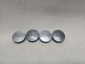 Jeep 5dy07 7807-l Oem 2 Inch Cherokee Wrangler Wheel Silver Center Caps 5dy07trmab