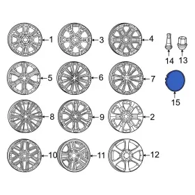 68648899aa Jeep Oe Wheel Cap