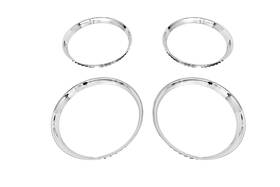 Jegs 2651 Ribbed Hotrod Style Trim Rings For 16 Inch Rally And Oe Steel Wheels