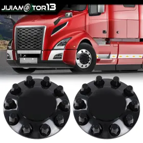 J-02etn0009abb Jijiamotor13 Pair Front Glossy 33mm Nut Covers Wheel Hub Axle Semi Plastic Abs Black J-02etn0009abb Jijiamotor13 Pair Front Glossy 33mm Nut Covers Wheel Hub Axle Semi Plastic Abs Black