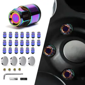 Kar-ln049 Kartonmotor 28pcs Tesla Model 3 Y Wheel Hub Caps Center Cover 4 Tire Va