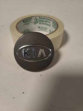 Kia 52960-2y000 Wheel Center Hub Cap Dark Gray 2.25 Inch Diameter Snap In Oem