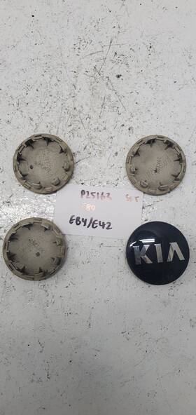 Kia 580.ki1a16 2016 Rio 4pcs Center Caps Hubcaps Black Oem 52960 3w200