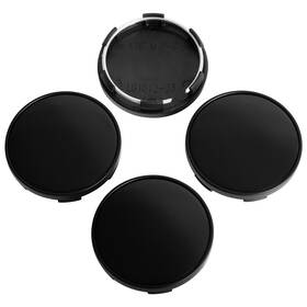 Kitspro Kp00010wcc 2.2inch Outer 56mm Inner 53mm Wheel Center Caps Matte Black Finish 4 Pcs