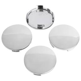 Kitspro Kp00011wcc-4 2.4inch 60mm Wheel Center Caps Pack Of 4 Chrome Outer Inner 56mm