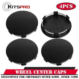 Kitspro Kp00025wcc-0 4x 3.25 Inch Wheel Center Caps For Chevy Silverado Suburban Outer 83mm Inner 75mm