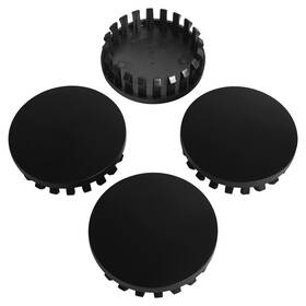 Kitspro Kp00057wcc-0 3.25inch 83mm Wheel Center Caps Pack Of 4 Matte Black Outer Inner 73mm