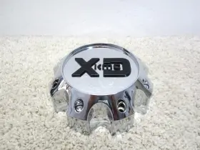 126l170-8-h63 Kmc / Xd Series Custom Alloy Wheel Chrome Bolt On Center Cap #2d-7