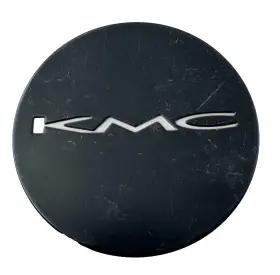 T078k74 Kmc Wheels Matte Flat Black Custom Wheel Rim Hub Cover Center Cap #