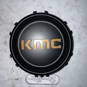 T164h145-6-h18-s6 Kmc Wheels Matte Black / Bronze Center Cap 6x5.5/6x139.7 Rare