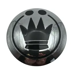 C-287 Konig Wheel Center Hub Cap 2.75 Inch Od Chrome Gloss Black Snap In Broken Tab