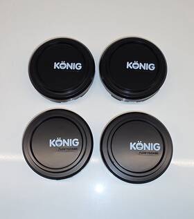 Konig Psc072kondbk1 New Ultragram Wheel Center Caps Set Of 4 Black Oem