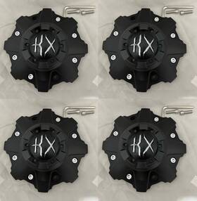 Kx Offroad C-506-1 4 Cap Deal - Matte Black Wheel Center C-506-up With Screws