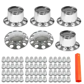 Law127818 Labwork Semi Truck Hub Cover Wheel Axle Center Caps With 33mm Lug Nut Covers Law127818 Labwork Semi Truck Hub Cover Wheel Axle Center Caps With 33mm Lug Nut Covers