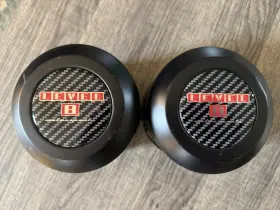 C-336-2 Level 8 Motorsports Jeep/truck Wheel Center Caps X2 Carbon Fiber Badges 3 -