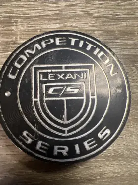 022-cap Lexani Competition Black / White Wheel Center Cap