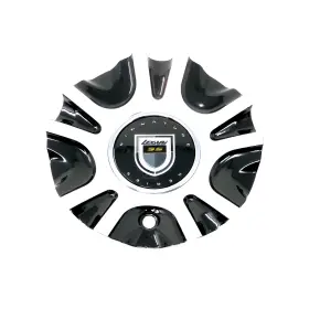 C-6471718mb Lexani / Machined And Gloss Black Bolt On Center Cap