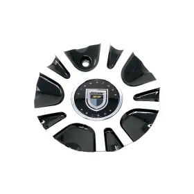 C-64720mb Lexani / Machined And Gloss Black Bolt On Center Cap
