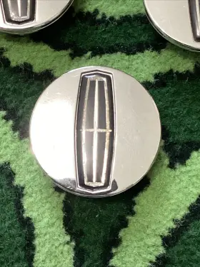 1w43-1a096-aa Lincoln Chrome With Black And Logo Wheel Center Hub Cap 1piece 1w43-1a096-aa Lincoln Chrome With Black And Logo Wheel Center Hub Cap 1piece