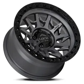 Lunatic-2157mgmbr Lock Offroad 1 New 20x10 Off-road Lunatic Matte Gray Black Ring 5x127 5x5 Et-18 Wheel