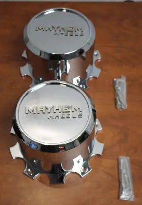 M-1003r Mayhem Challenger 8181 10-225 170.1mm Chrome Center Caps Pair M-1003r Mayhem Challenger 8181 10-225 170.1mm Chrome Center Caps Pair
