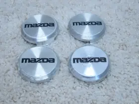 H115-37-192 Mazda 1984 1985 Rx-7 Oem Alloy Metal Center Cap Set #2b-3